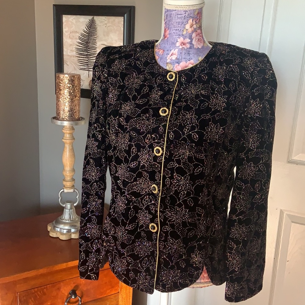 Vintage RK Evenings Sparkly Special Event Jacket